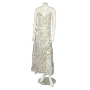 John Galliano printed gauze evening gown,